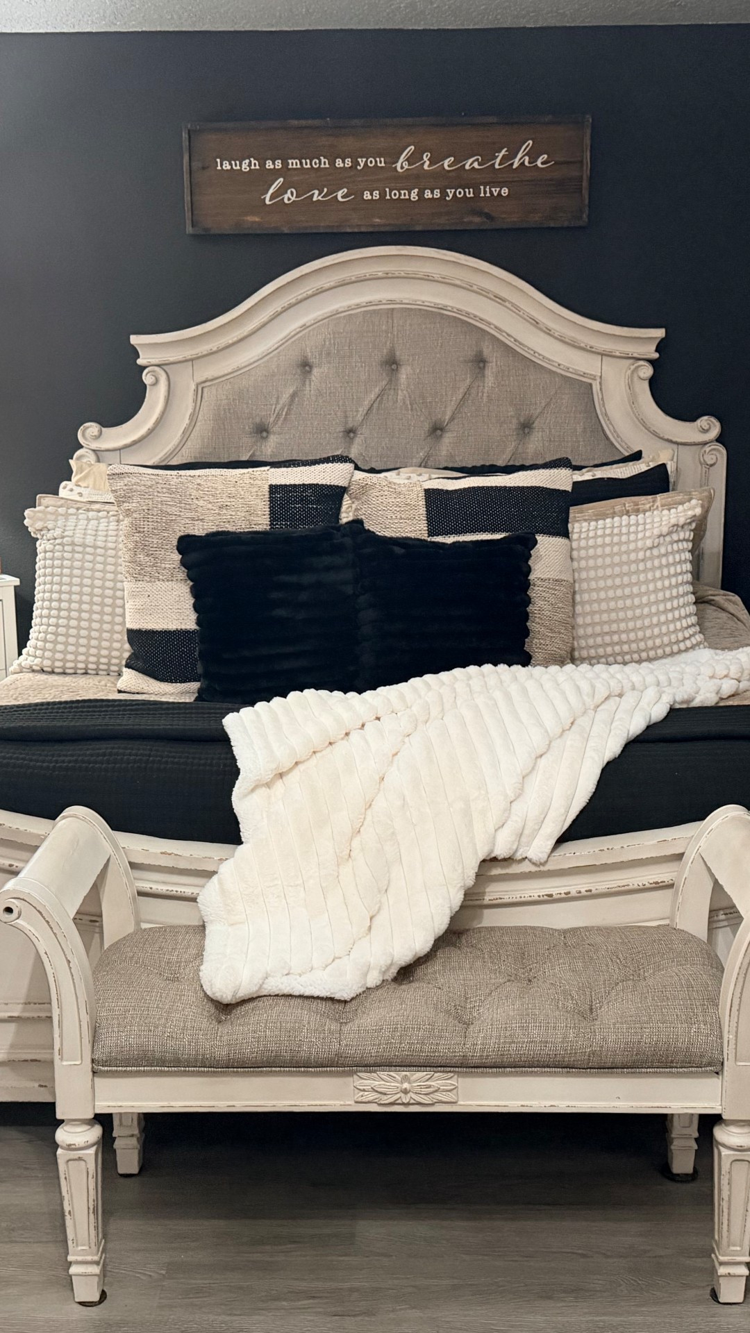 ✨ Dreamy, timeless, and effortlessly elegant ✨The Realyn Bed and Bench from Ashley Homestore are the perfect pair to bring French country charm into your bedroom. From the soft antique white finish to the beautiful carved details, every inch feels romantic and cozy. 🤍

🔗 🛍️ Shop the quilt here: https://amzn.to/48e0LiW                           (Disclosure: As an Amazon Associate, I earn from qualifying purchases.)

#LTKHome