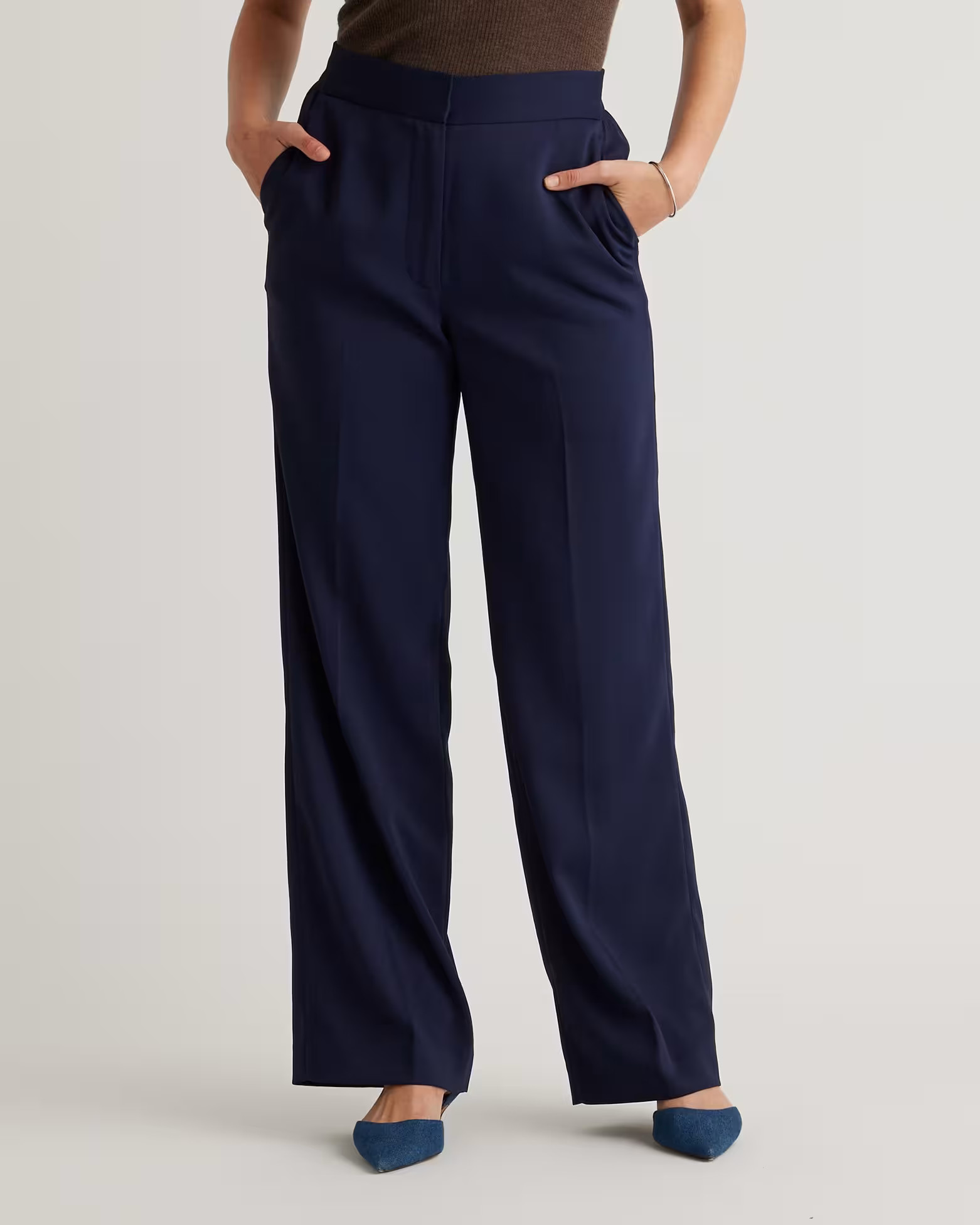 Stretch Crepe Classic Trouser Pants | Quince
