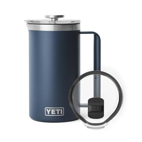 YETI Rambler 34 oz French Press with MagSlider Pitcher Lid Set, Navy | Amazon (US)