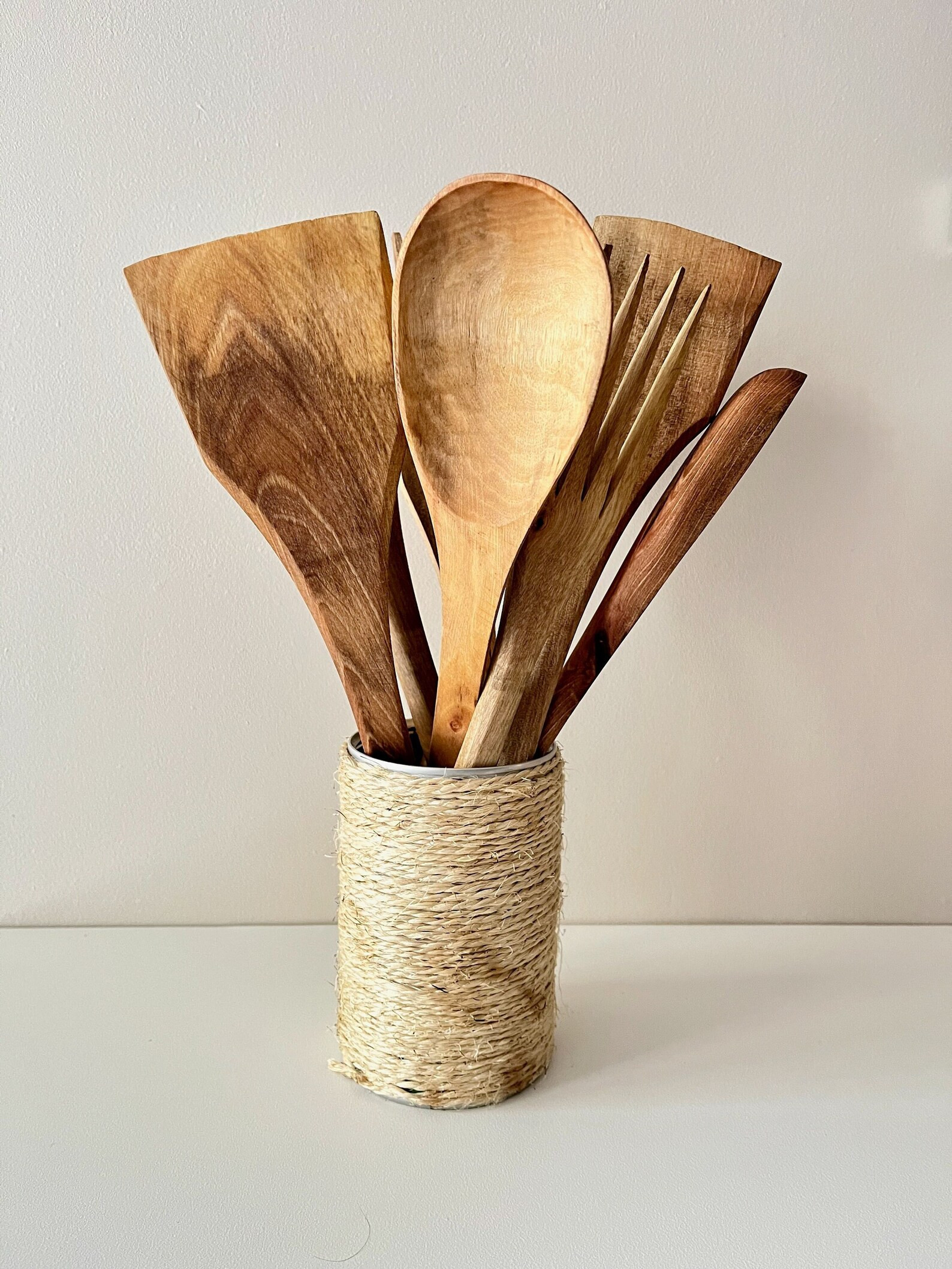 Set of 3 Walnut Wood Salad Servers Aya spoon Spatula - Etsy | Etsy (US)