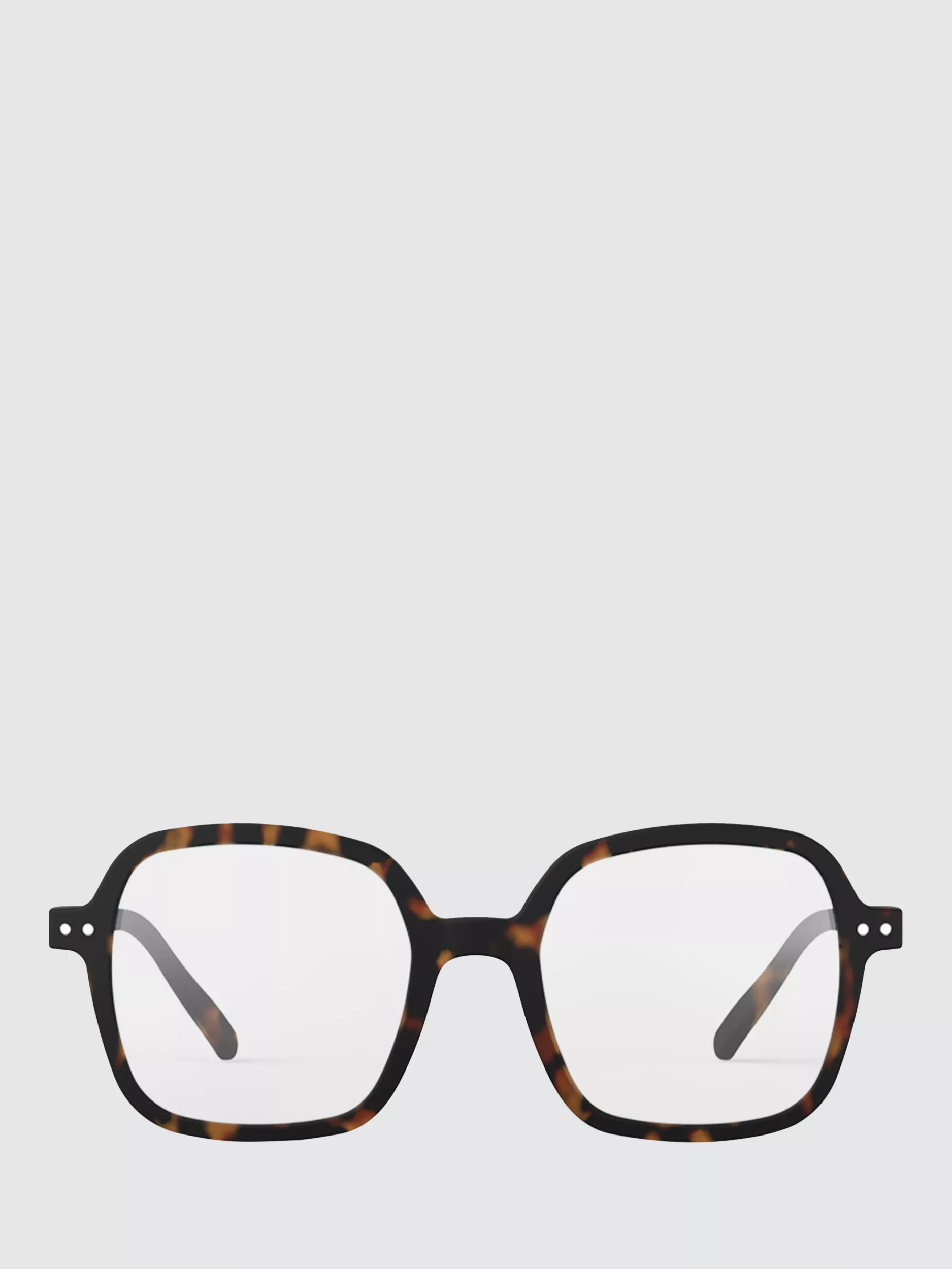 IZIPIZI Office Oversized Square Reading Glasses, Tortoise | John Lewis (UK)