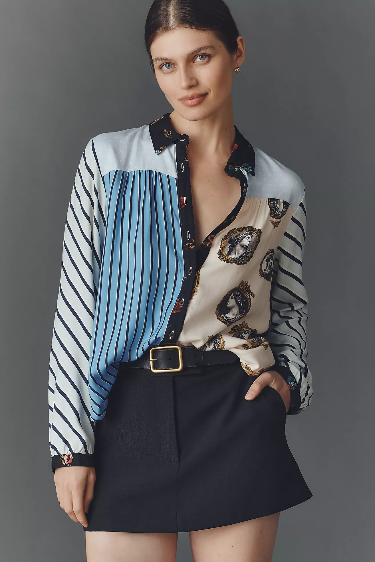 The Paz Buttondown Shirt by Maeve | Anthropologie (US)