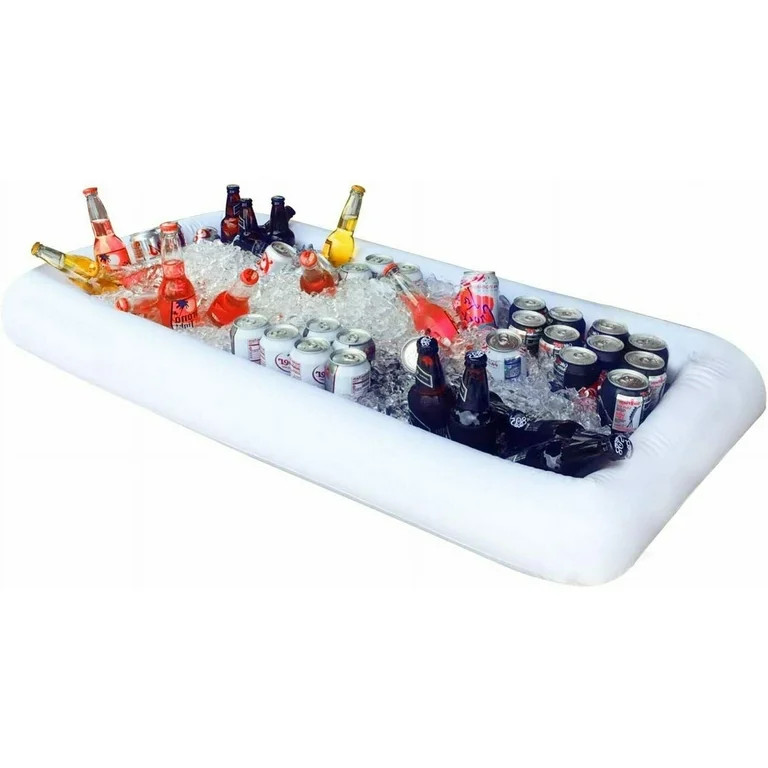 Novelty Place Inflatable Ice Serving Bar with Drain Plug - Salad Food & Drinks Tray for Party Pic... | Walmart (US)