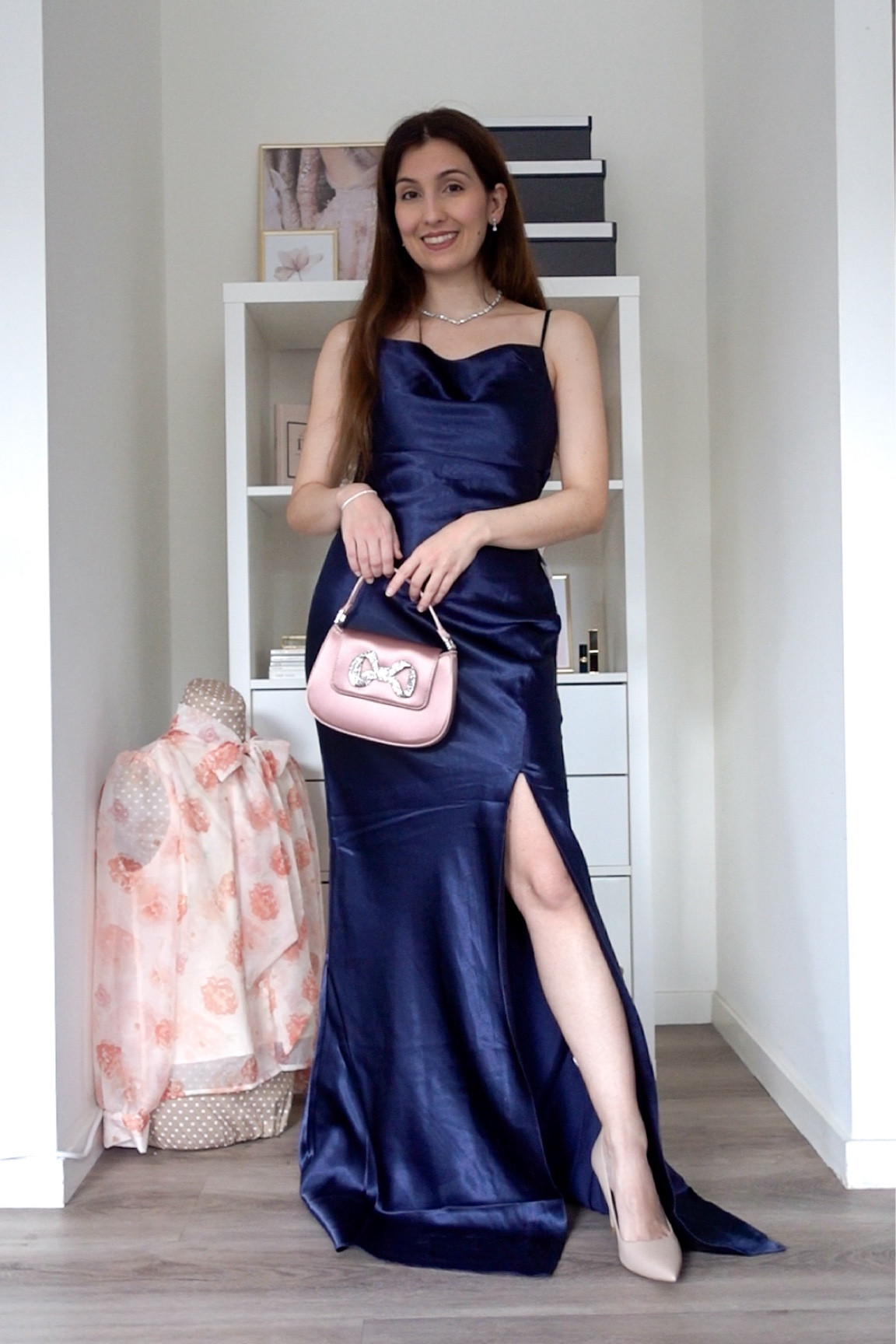 If you follow me on Instagram or Tik Tok (find me as joannatsaousidou) you already know that I will be a koumbara to my best friend’s wedding in October. Koumbara is something like a maid of honour in a Greek Orthodox wedding with a few more roles and I explain everything in the video. The series will be about wedding fashion as well as wedding content in general from the bachelorette to the wedding!
Back in November the bride’s sister asked me to order for her this dress and although she didn’t kept it I had to show you because it’s fabulous! I considered keeping it for myself for a second but I waited for the bride to settle on the colours and vibe first! This is how I would style it for the wedding. A full video about everything I’m wearing is coming on Saturday. I can’t find the dress in blue anymore but I found the exact one in pink and champagne colour! I linked for you as well different blue dresses in case you are looking a wedding guest dress in this colour! 
#petite #maidofhonor #bridemaids

#LTKwedding #LTKeurope #LTKparties