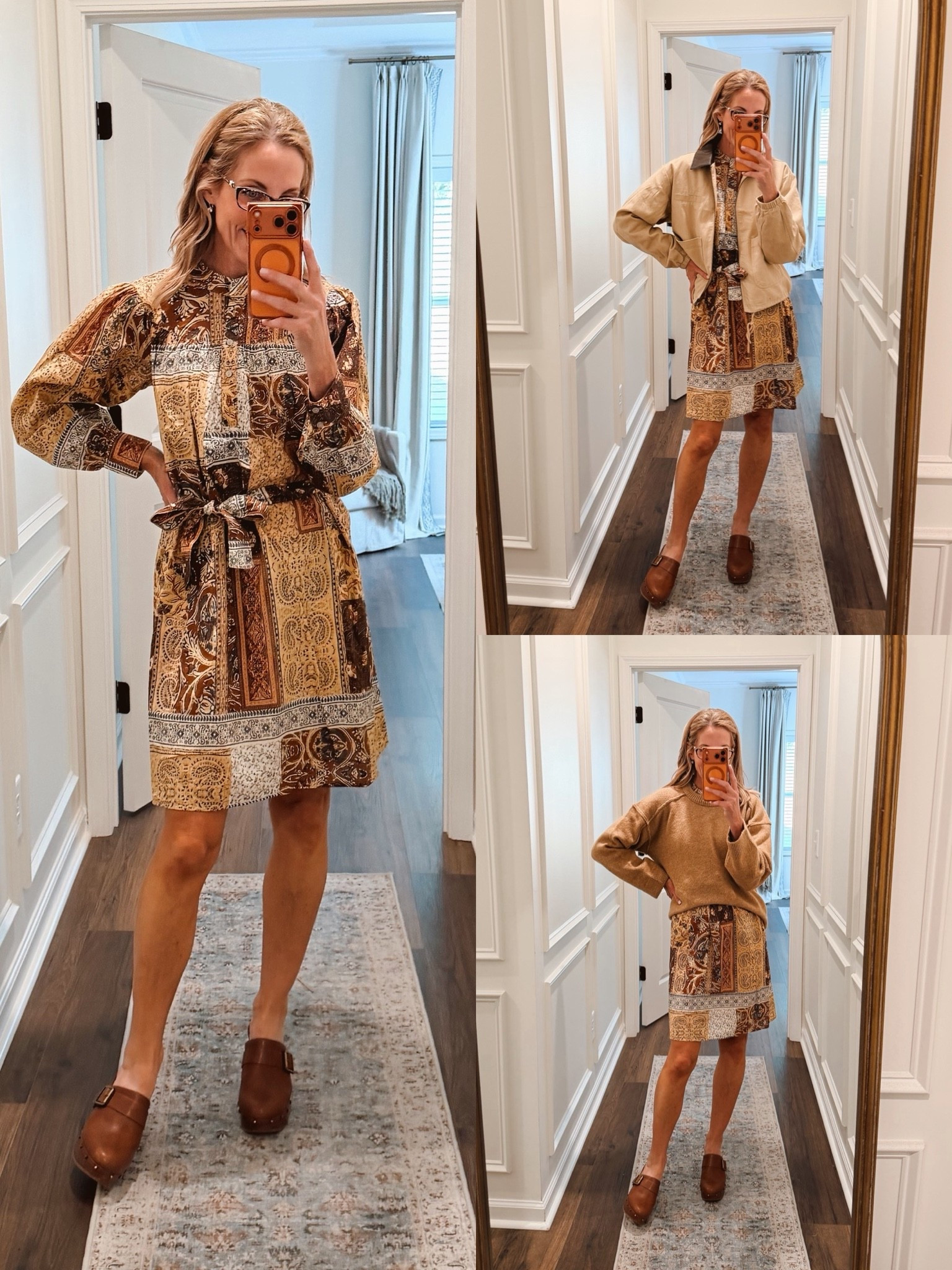One dress, three ways = exactly why it made the capsule. 🤎 Wear this Walmart fall dress on its own, add the jacket when you want a little more polish, or throw a sweater over it and suddenly it looks like a skirt. THREE completely different looks from one piece!

This is exactly what I want from a fall capsule wardrobe: affordable pieces that do more than one job.

Walmart fall fashion | fall dress | affordable fall outfits | capsule wardrobe | teacher style | over 40 style | fall workwear @Walmart