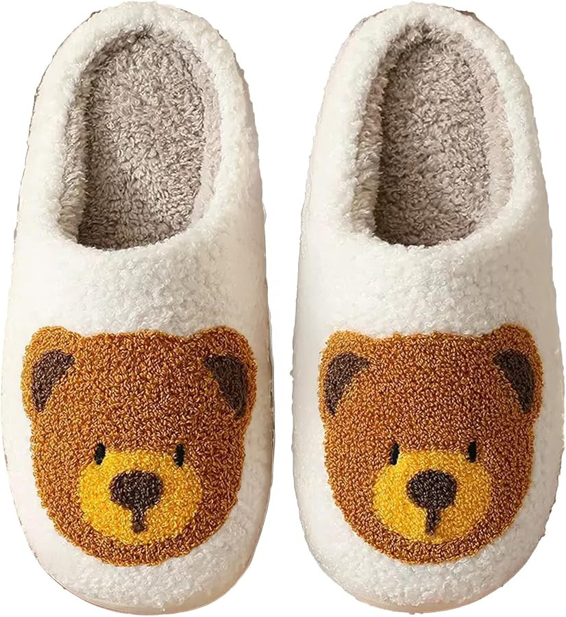 Christmas Slippers Reindeer Slippers for Women and Men Holiday Halloween Slippers Indoor Bedroom ... | Amazon (US)