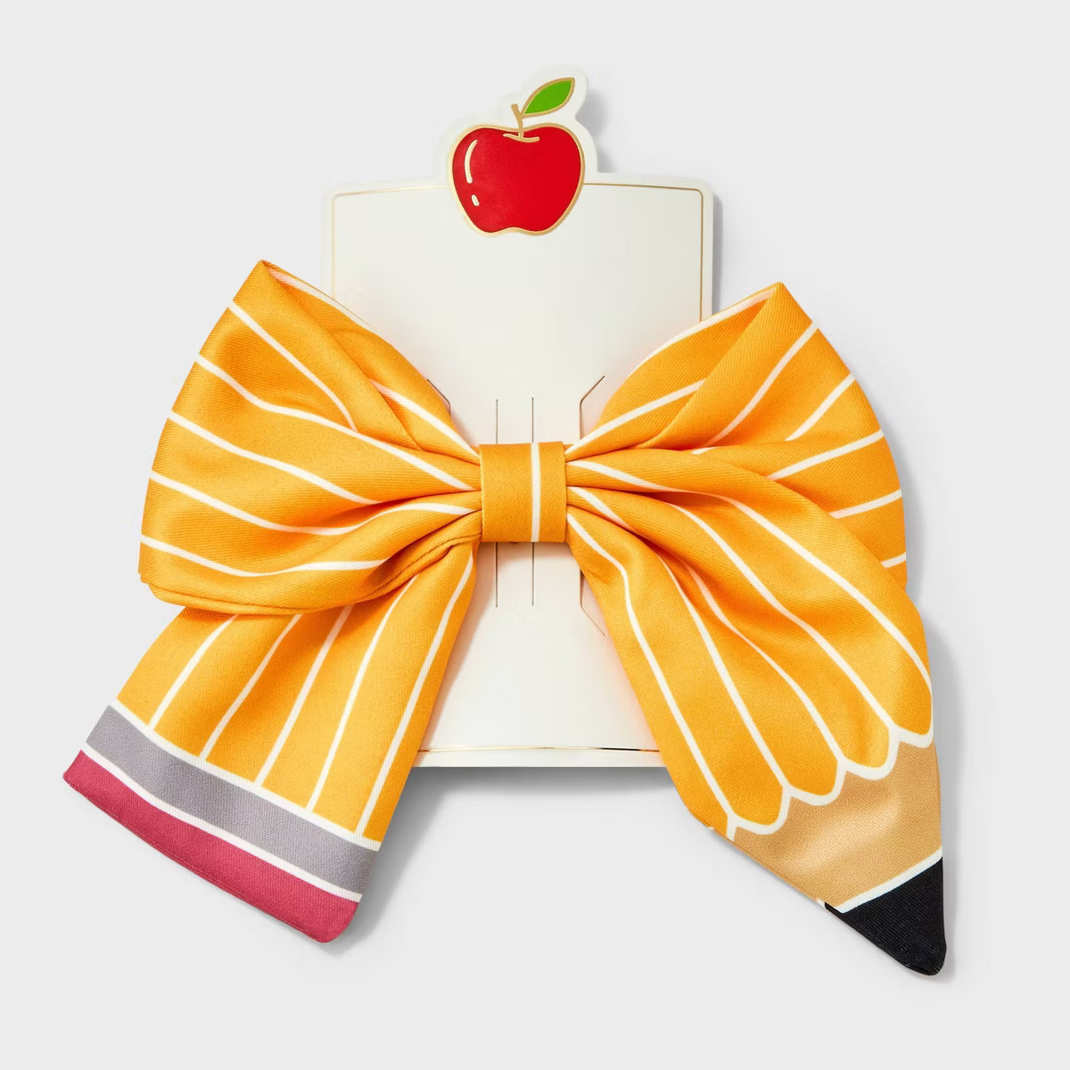 Teacher Pencil Hair Bow Clip - Yellow | Target
