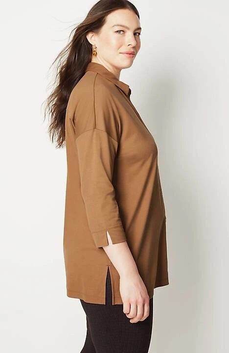 Easy Button-Front Knit Tunic | J. Jill
