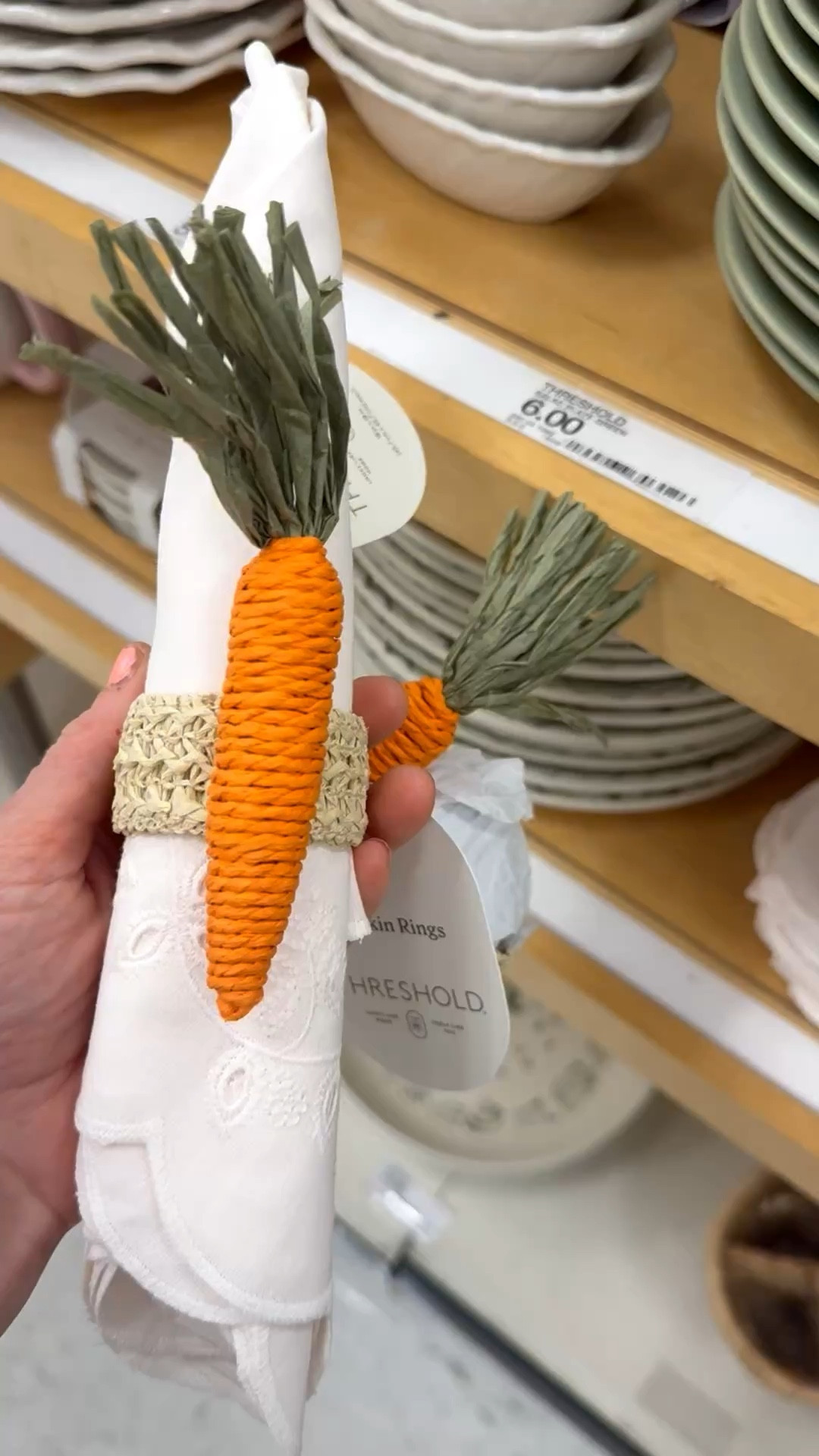 I love love these adorable carrot napkin rings!! Pair them with these pretty eyelet napkins for a really cute Easter tabletop.✨

#LTKHome #LTKfoodie #LTKSeasonal