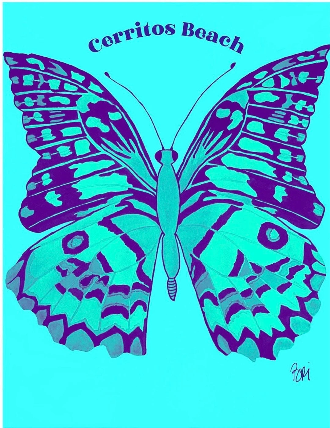 Custom Pop Art Butterfly Print Personalized for You - Etsy | Etsy (US)