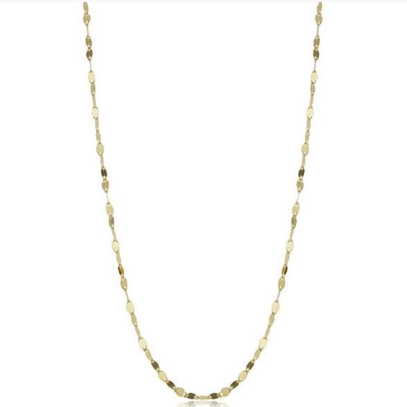 Pompeii3 14k Yellow Gold 1.9-mm Mirror Flat Link Chain (18 inches) | Target