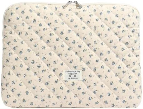 Puffy Laptop Sleeve 13-15.6 Inch Cute Quilted Laptop Protective Case Padded Floral Computer Sleev... | Amazon (US)