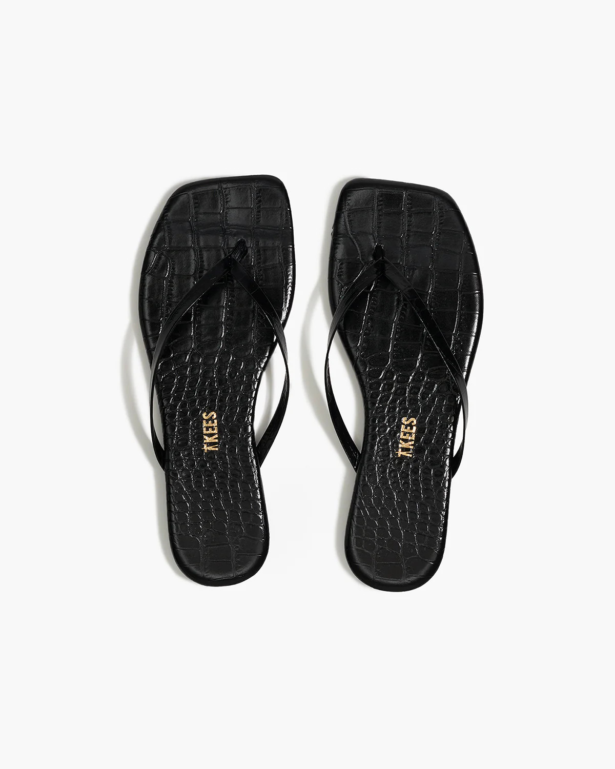 Square Toe Lily Croc - Sable - Sable / 8 | TKEES