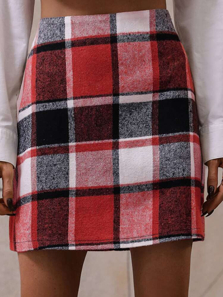 Plaid Mini Skirt | SHEIN