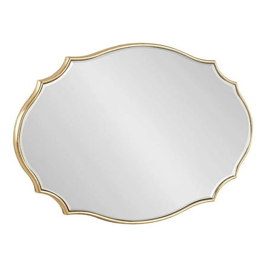 Kate and Laurel Leanna Modern Scalloped Wall Mirror, 18 x 24, Gold, Glam Oval Mirror for Wall | Walmart (CA)