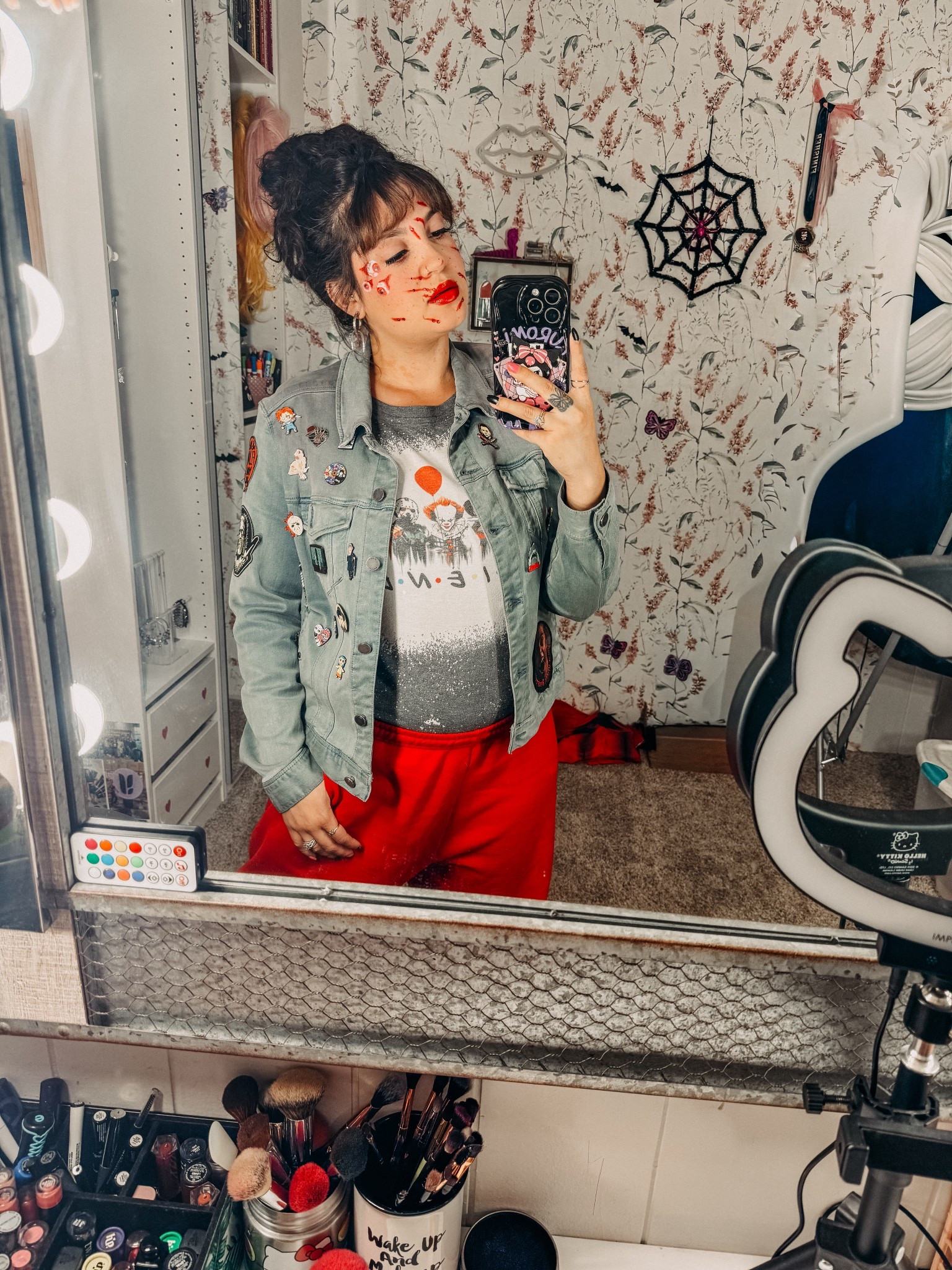 This jean jacket has been such a labor of love for me to create. There’s still more movie pins that I need. & the back has Jack Skellington painted on it 💜 

#LTKStyleTip #LTKBeauty #LTKHalloween