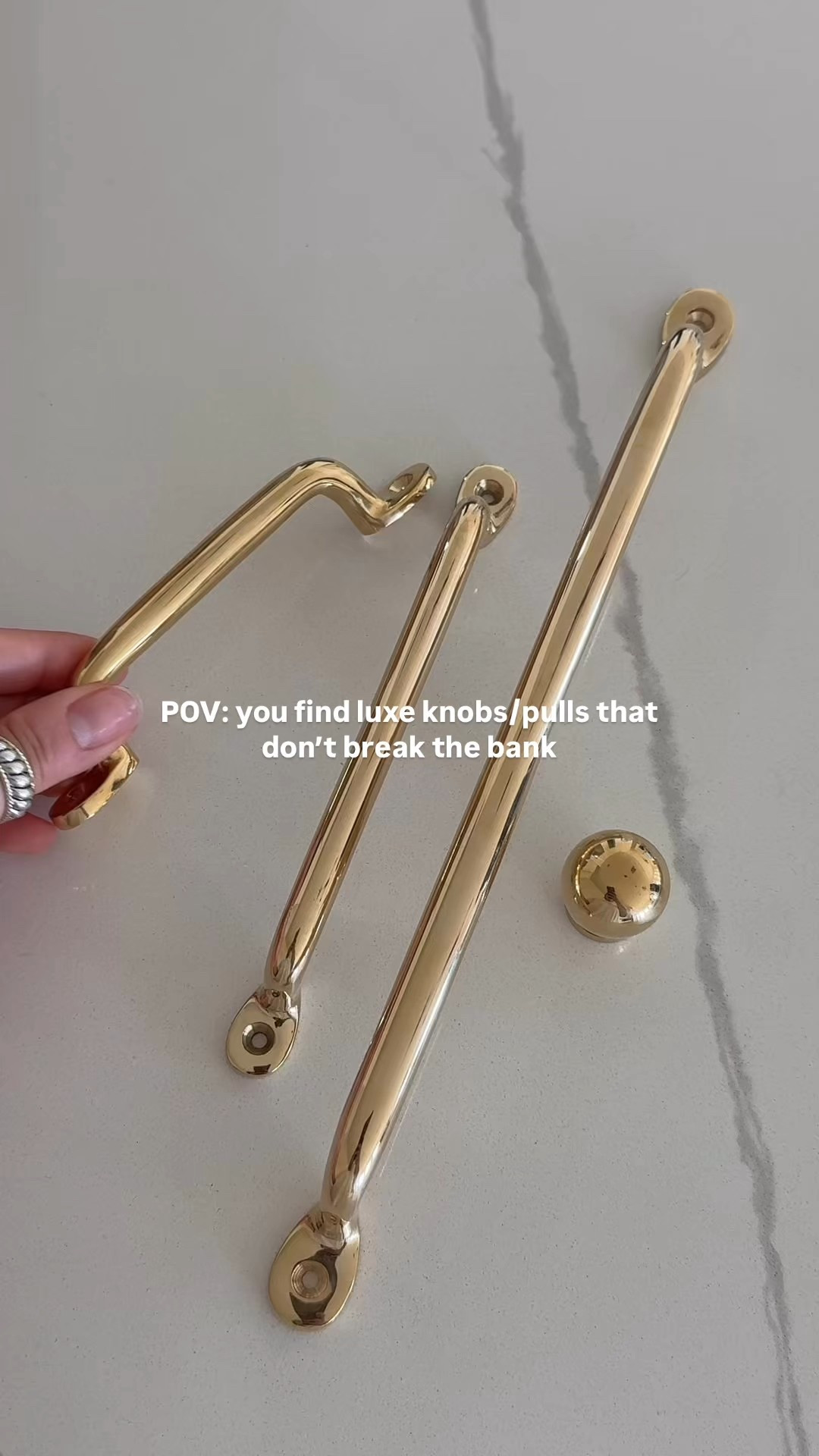 Rejuvenation LOOK FOR LESS 

These unlacquered brass pulls and knobs look $$$ but are a fraction of the cost of big retailers!!! I think my best find yet! AMAZING quality, heavy duty, and absolutely beautiful. 

What is unlacquered brass? It’s polished brass that will patina (age) over time and create an antique look. 

#kitcheninspo #brasshardware #unlacqueredbrass #kitchenhardware #kitchendecor #kitchenrenovation 

#LTKHome