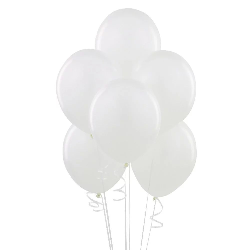 Latex Balloons, 12 in, White, 10ct | Walmart (US)