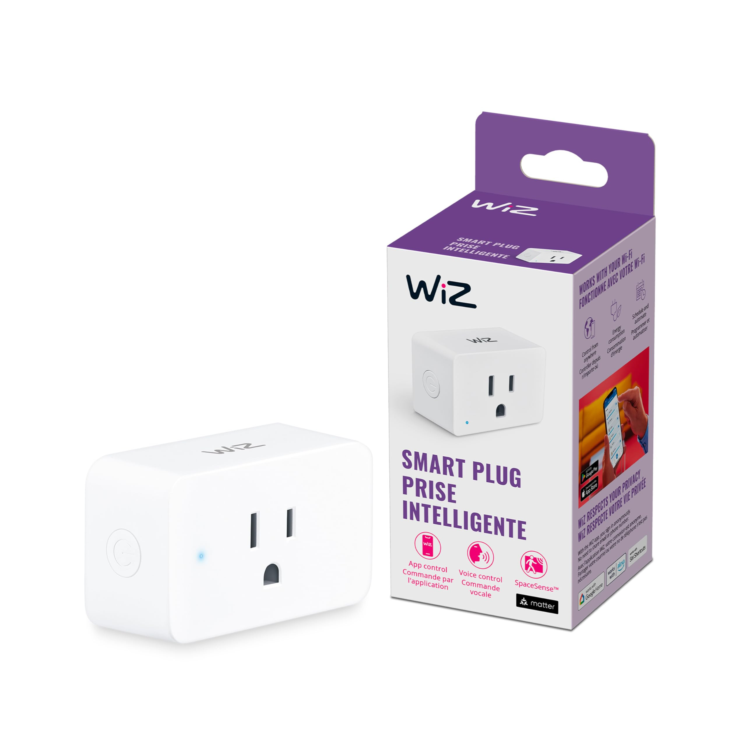 WiZ Connected Smart Plug, Sunset to Sunrise Automation, Motion Detection, Control with Voice or A... | Amazon (US)