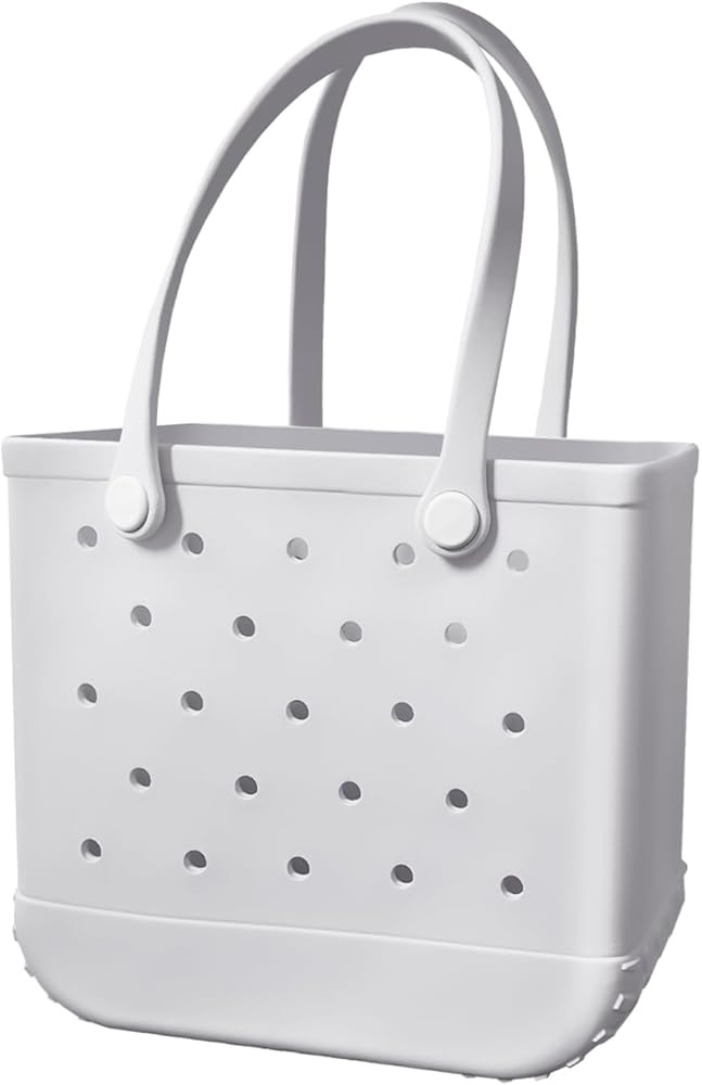 Rubber Beach Bag-Beach Rubber Tote Bag,Waterproof Washable Durable Open Beach Tote Bag for The Sp... | Amazon (US)