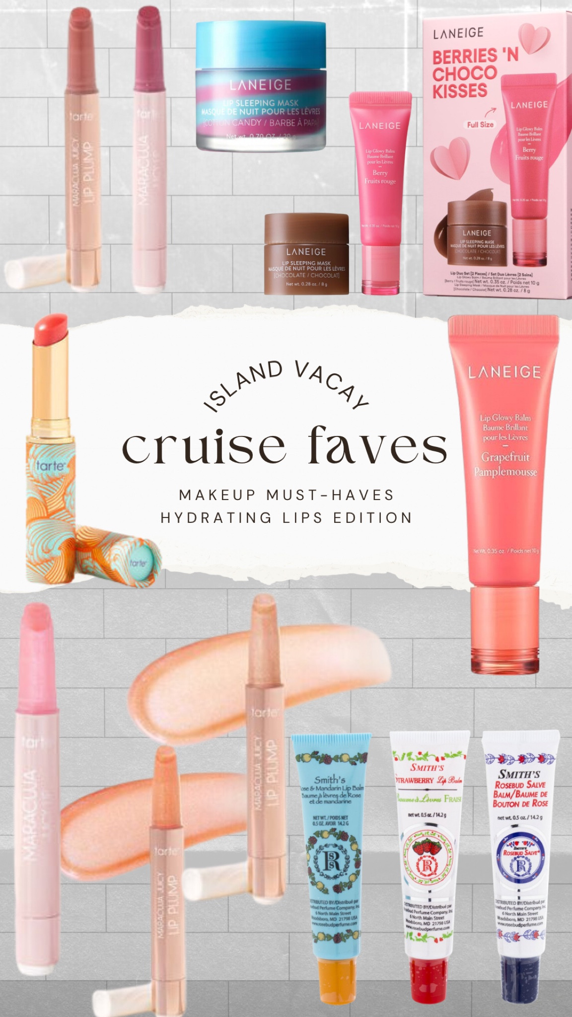 Comfy, balmy, shiny lips? I’ve got you covered!

You can absolutely wear the Laneige Lip Mask day and/or night, even though it’s considered a “mask”.

Also- Tarte has some of the BEST lip products! You have to give them a try if you haven’t already.

#LTKbeauty #LTKtravel #LTKstyletip