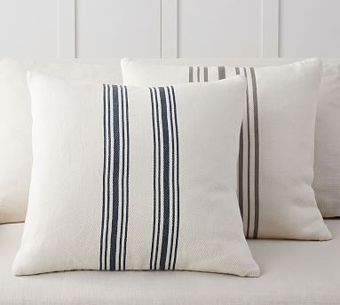 Culver Grainsack Striped Reversible Pillow Covers | Pottery Barn (US)