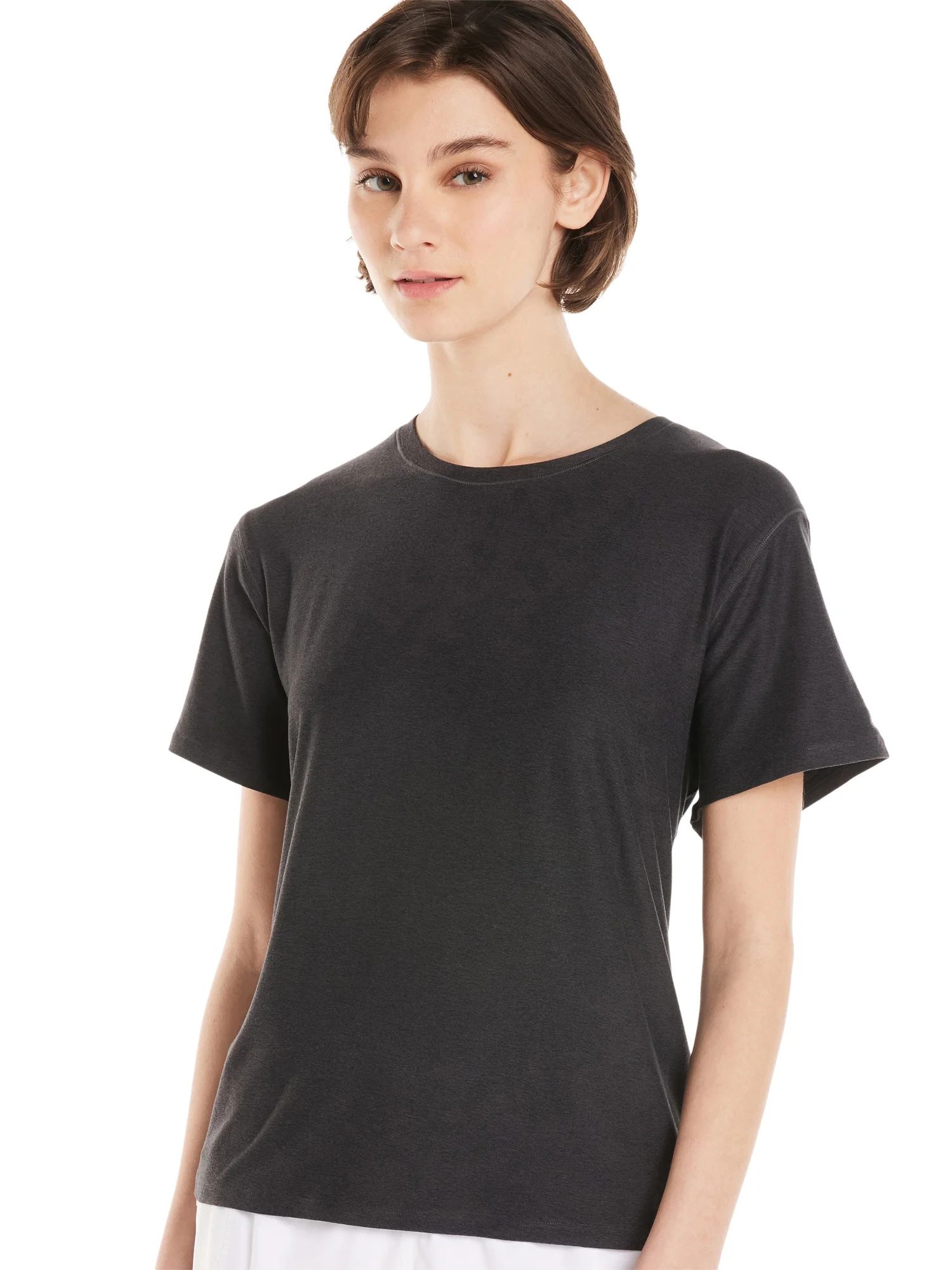 Athletic Works Women's ButterCore Tee with Short Sleeves, Sizes XS-XXXL - Walmart.com | Walmart (US)