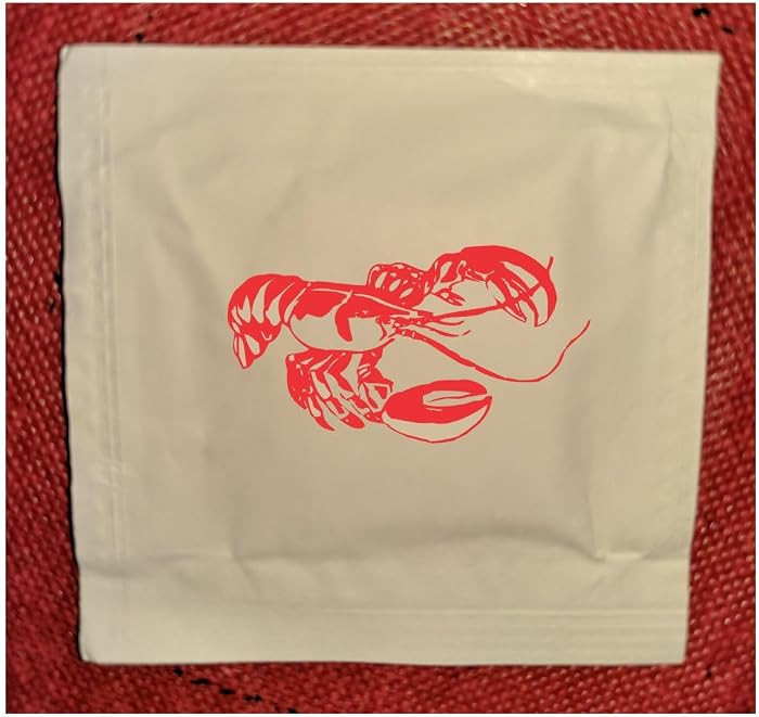 Single Lobster Wet Wipes - Red - Pack of 50 | Amazon (US)