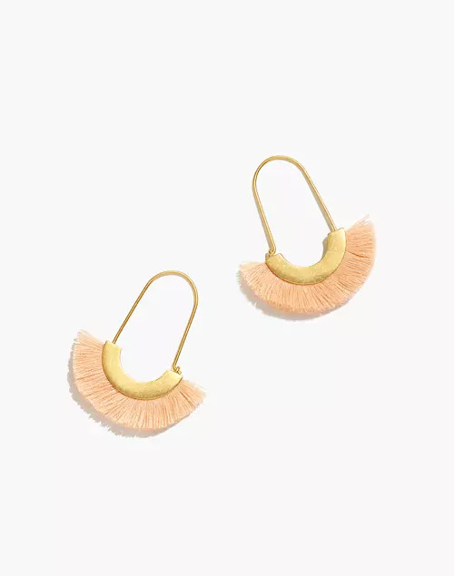 Arc Wire Fringe Earrings | Madewell