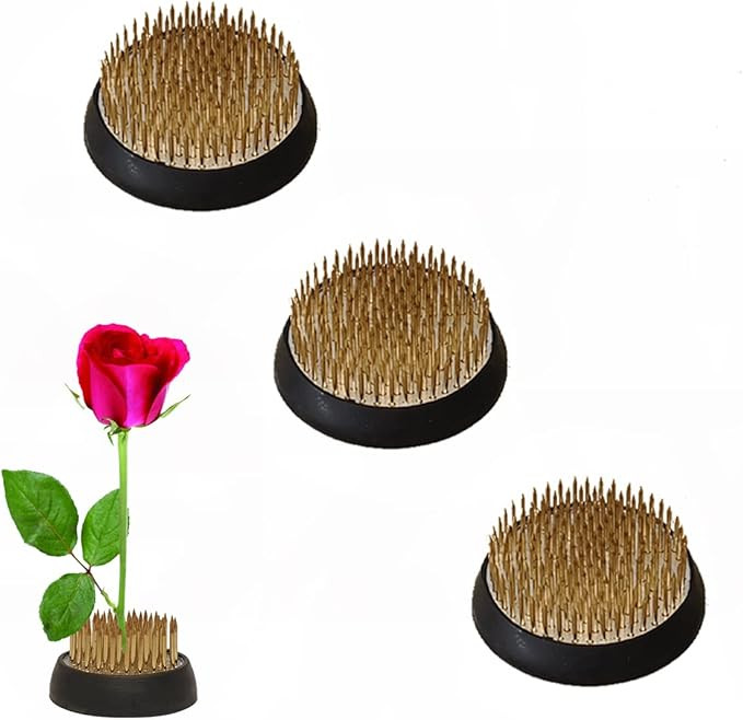 3 Pcs Flower Frog Holder,2Inch Round Flower Arrangement Kenzan Japanese Pin Frogs for Flowers Fix... | Amazon (US)