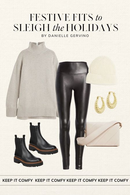 Holiday outfit ✨ Keep it comfy // when in doubt, bring in the faux leather leggings. Comfy chic!    

Jewelry code: DANIELLE20 

Holiday look, holiday fashion, spanx faux leather leggings, spanx leather leggings outfit, leather leggings, comfy holiday outfit

#LTKSeasonal #LTKHoliday #LTKstyletip
