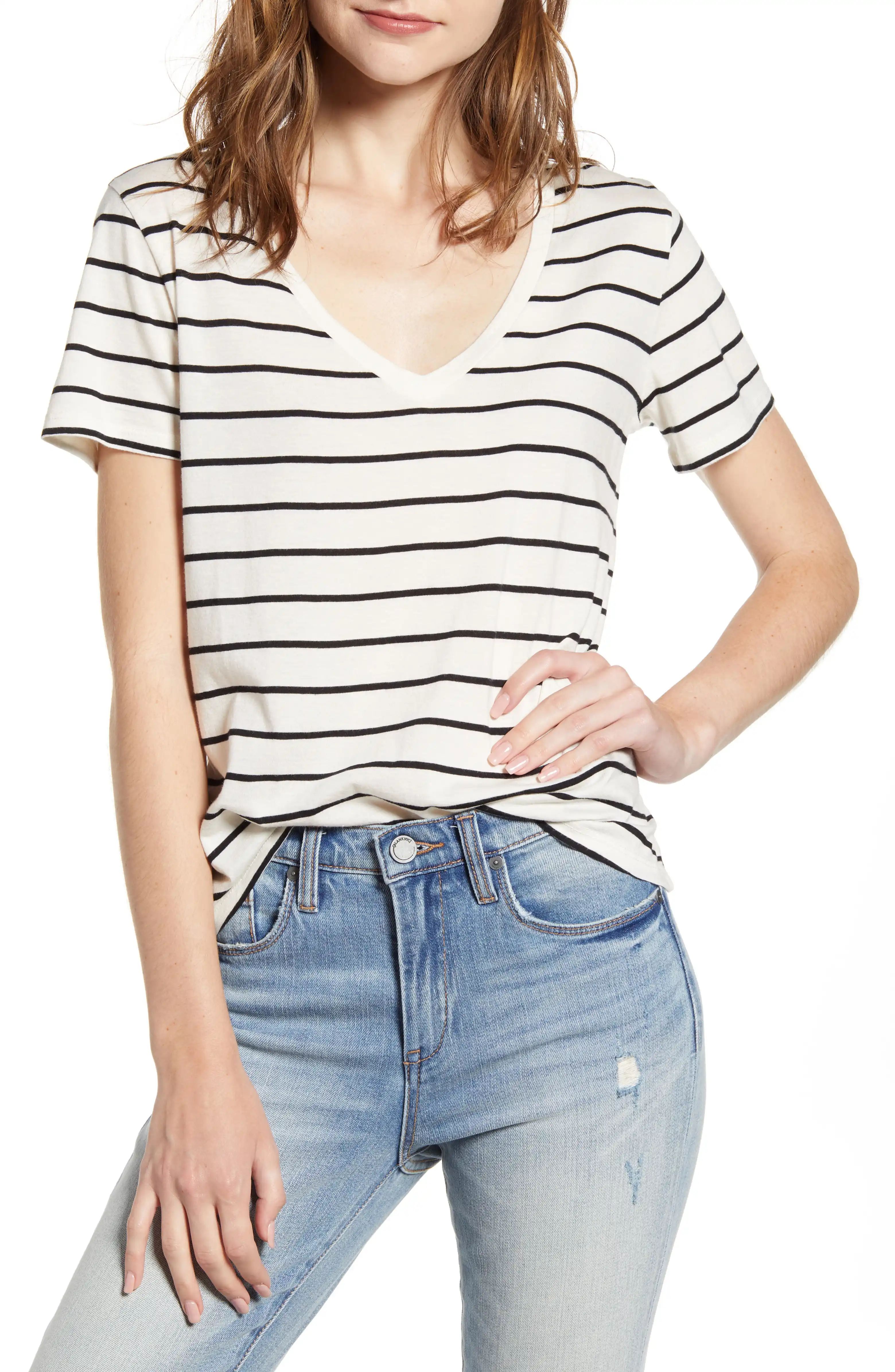 Stripe V-Neck TeeBP. | Nordstrom