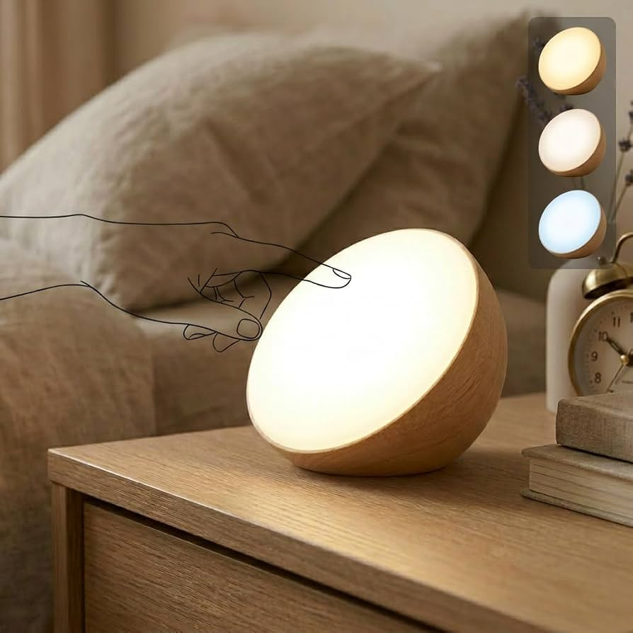 Gravity Sensor Cordless Table Lamp-Touch Control 3 Color Temperatures,Rechargeable 2200mAh Batter... | Amazon (US)