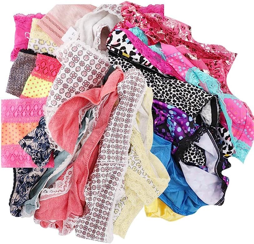 UWOCEKA Variety of Panties - Women Underwear Pack 6, Lacy Cotton Briefs Hipsters Bikinis Boyshort... | Amazon (US)