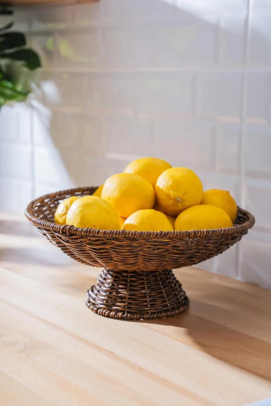 Wicker Fruit Bowl, Rattan Fruit Basket, Handwoven Serving Bowl, Natural Wicker Bowls for Kitchen,... | Etsy (US)