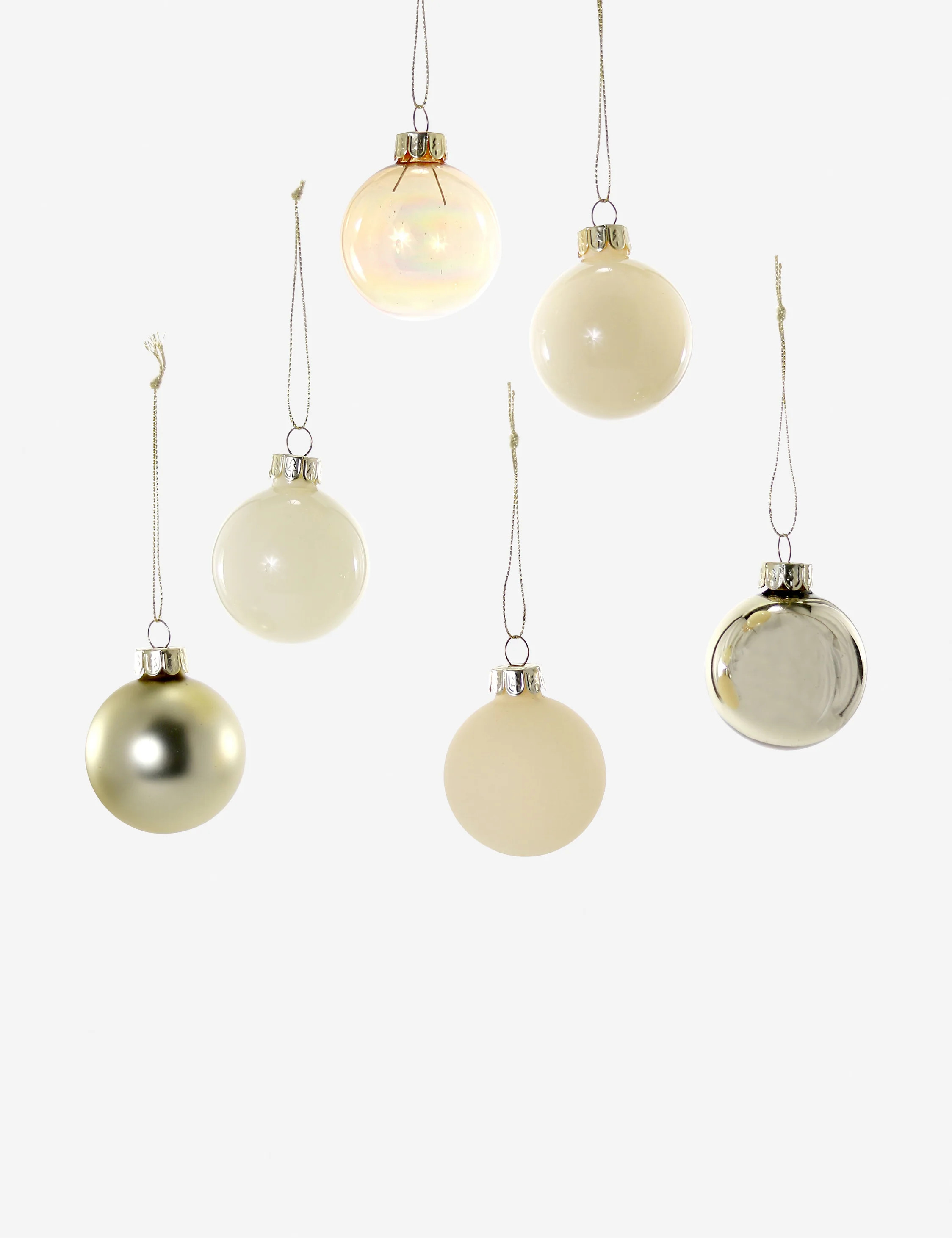 Neutral Bulb Ornaments (Set of 6) | Lulu and Georgia 