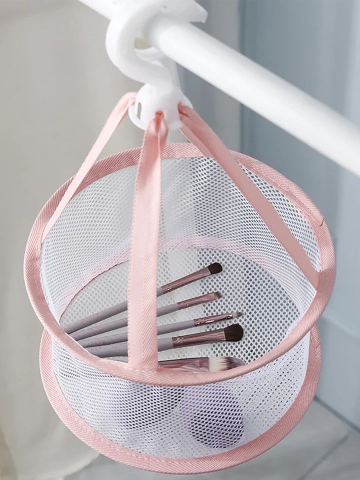 Foldable Makeup Brush Drying Net, 1Pc Polyester Cosmetic Brush Drying Tool For Home | SHEIN