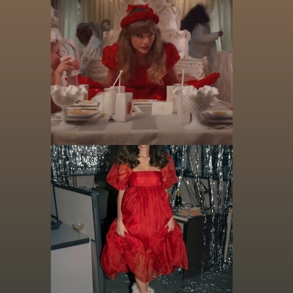 COPY - Selkie red silk gauze French puff dress - perfect for eras tour (RED era… | Poshmark