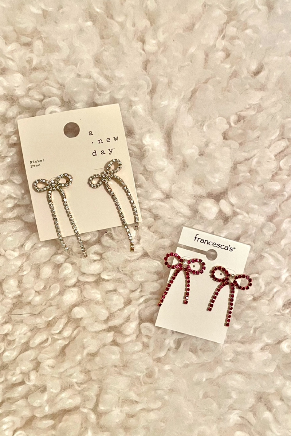 Bows are in this winter season! Make yo New Year’s Eve outfit sparkle with these adorable studs! ✨🎀

#LTKSeasonal #LTKHoliday #LTKGiftGuide