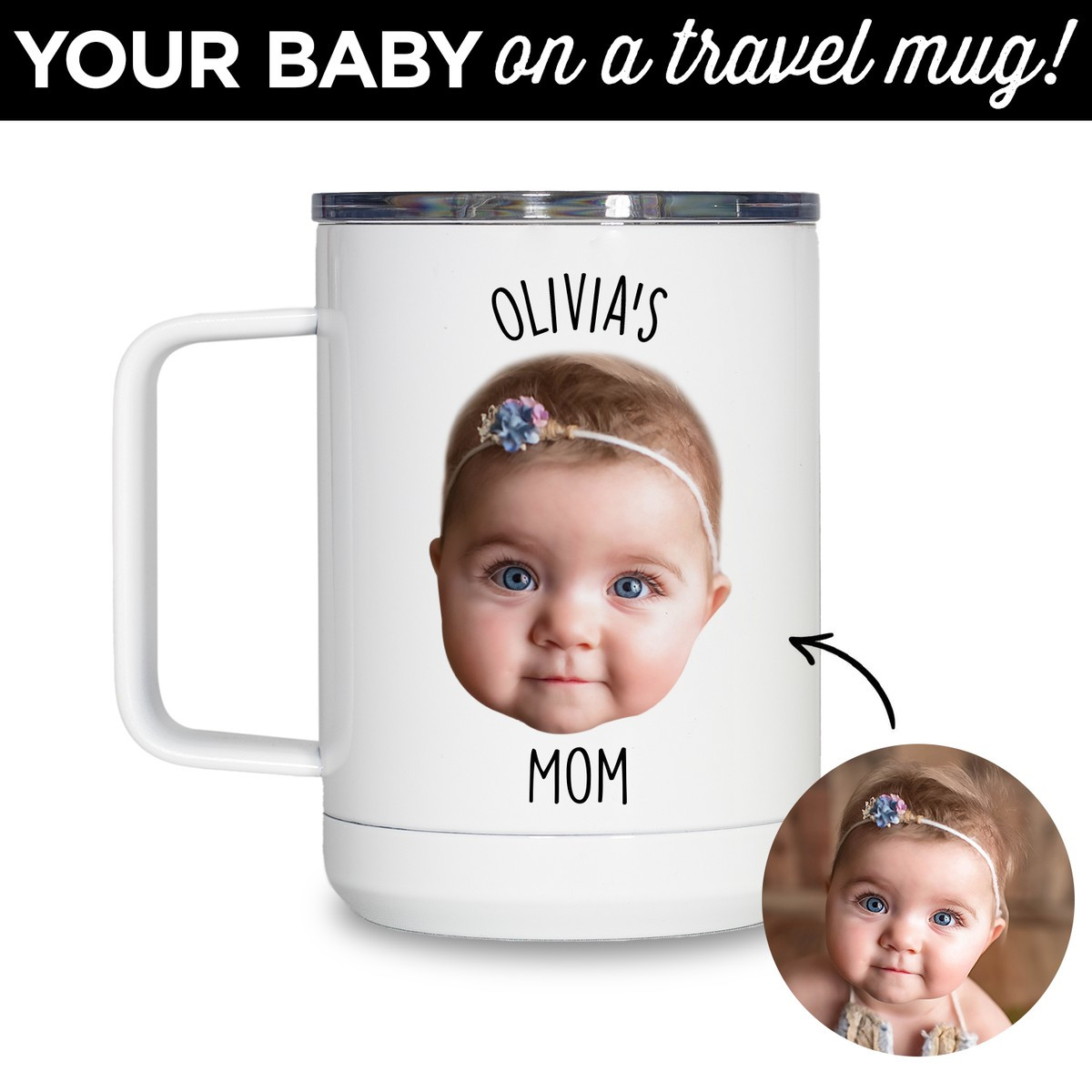 Personalized Baby Travel Mug | Type League Press
