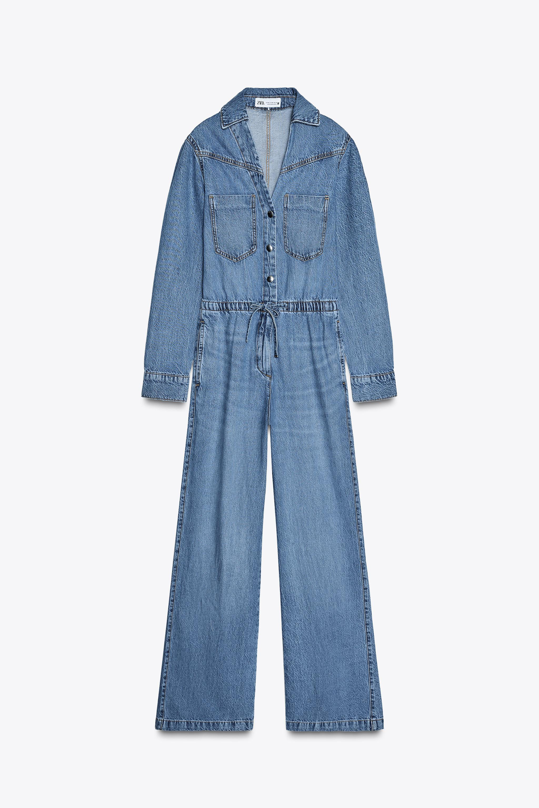 ADJUSTABLE WAIST Z1975 DENIM JUMPSUIT | Zara UK