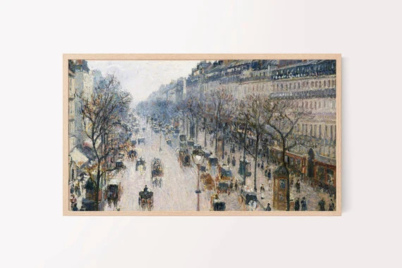 Samsung Frame TV Art  Paris in Winter  Digital Wall Art  - Etsy Canada | Etsy (CAD)