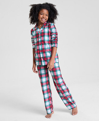 Holiday Lane Kids 2T-16 Merry Plaid Pajama Set, Macy's Exclusive - Macy's | Macy's