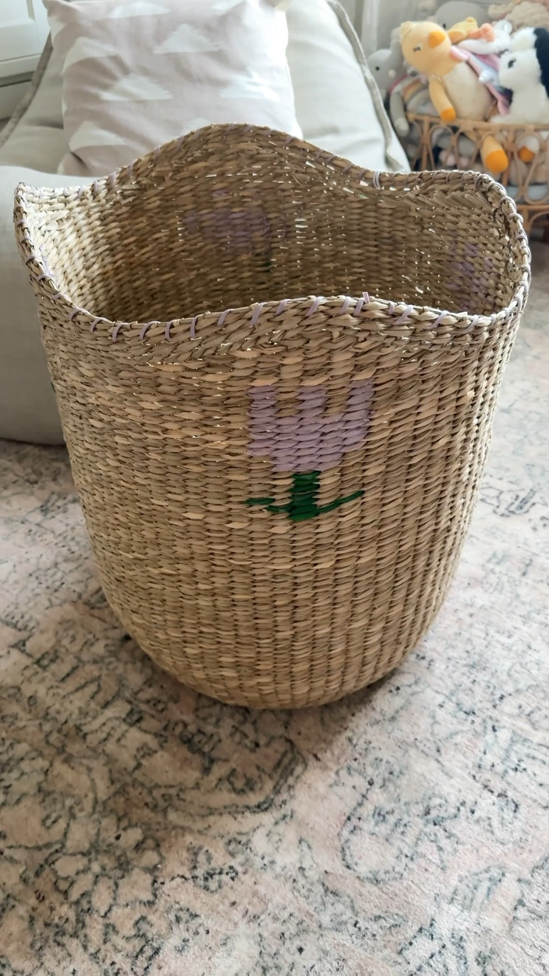 How cute is this woven tulip basket from @Target?? I grabbed it for extra tog storage in Ava bedroom and was pleasantly surprised as to how big it is! Holds a ton and is so pretty!!  Also linking a few others including the scalloped baskets that I use in her closet that are finally back in stock!! 

Toy storage, kids room, girl’s bedroom, Target home 

#LTKKids #LTKmomlife #LTKHome