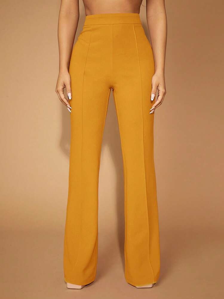 SHEIN SXY Solid Flare Leg Pants
       
              
              $14.99        
    $14.24
  ... | SHEIN