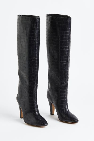 Knee-high Heeled Boots | H&M (US + CA)