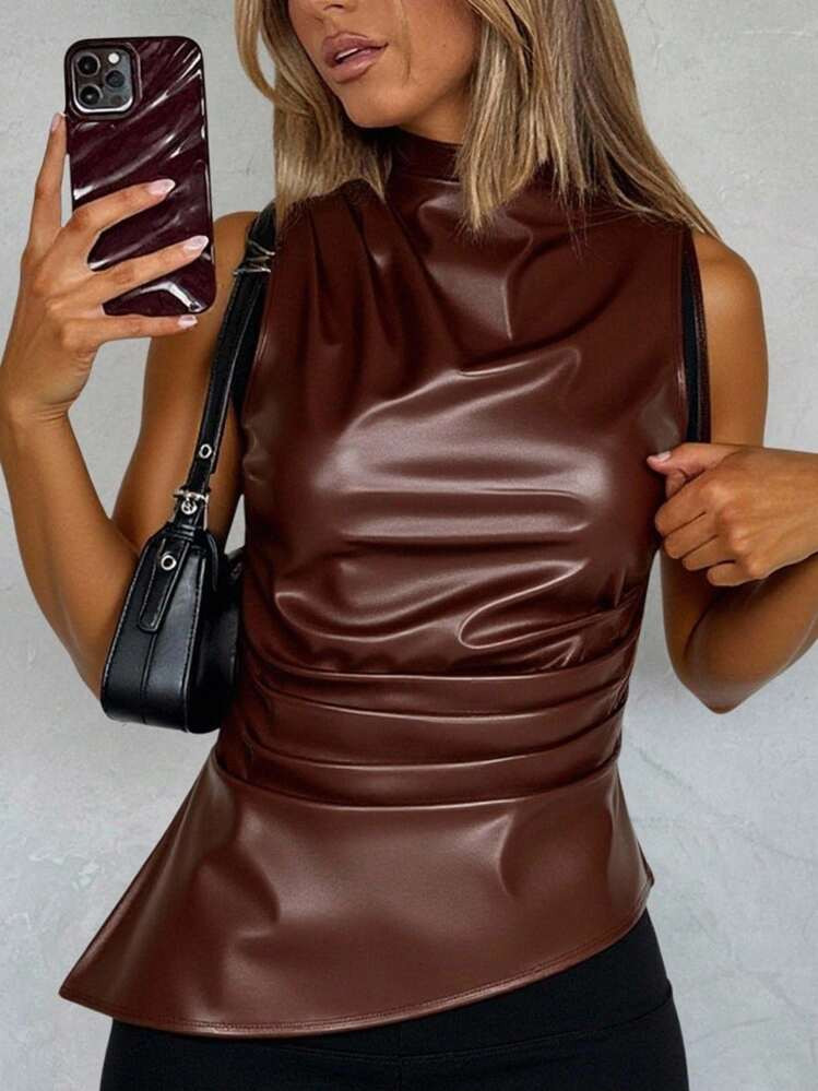 Leather Tank women’s | SHEIN