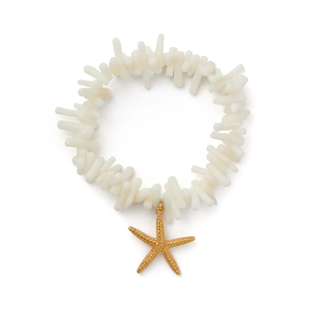 Statement Coral Chip & Starfish Bracelet | Orelia