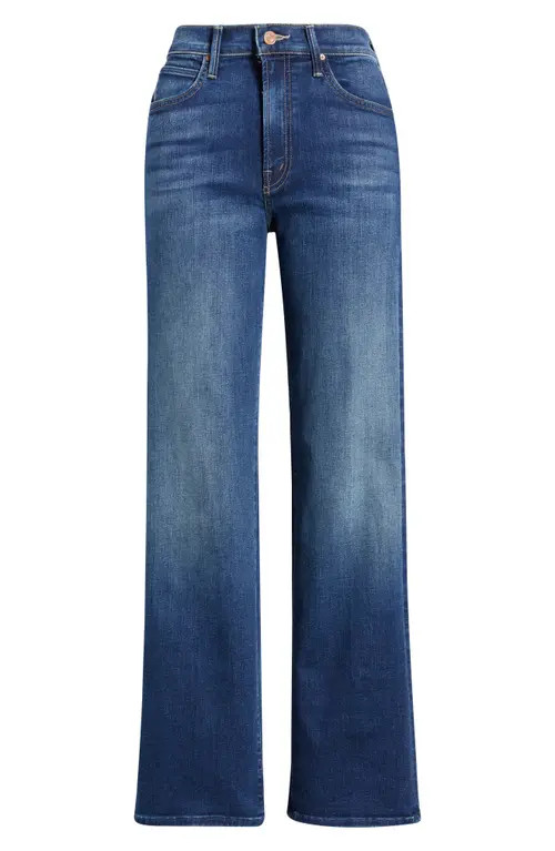 MOTHER Lil Kick It High Waist Straight Leg Jeans in Troublemaker at Nordstrom, Size 28P | Nordstrom