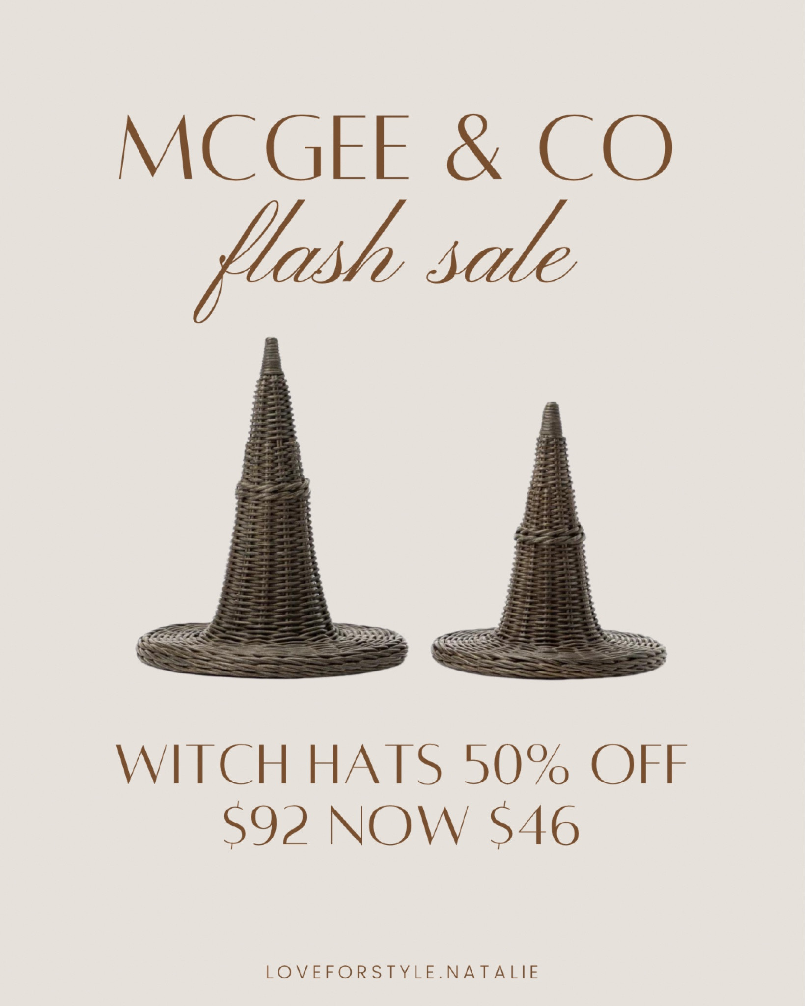 Mcgee & Co Flash Sale 3 days only - these cute witch hats are 50% off $46

#LTKFallSale #LTKFindsUnder50 #LTKSeasonal